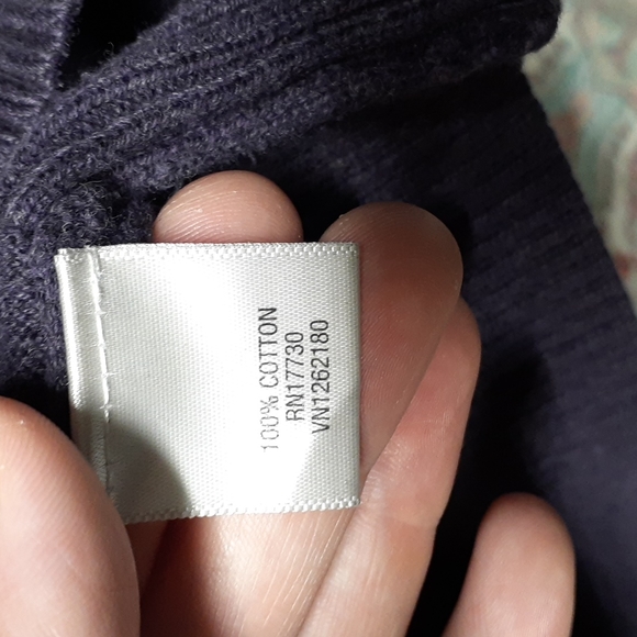 NWOT Merona Purple Partial Zip Cotton Pull Over Top, Size M - Picture 6 of 8